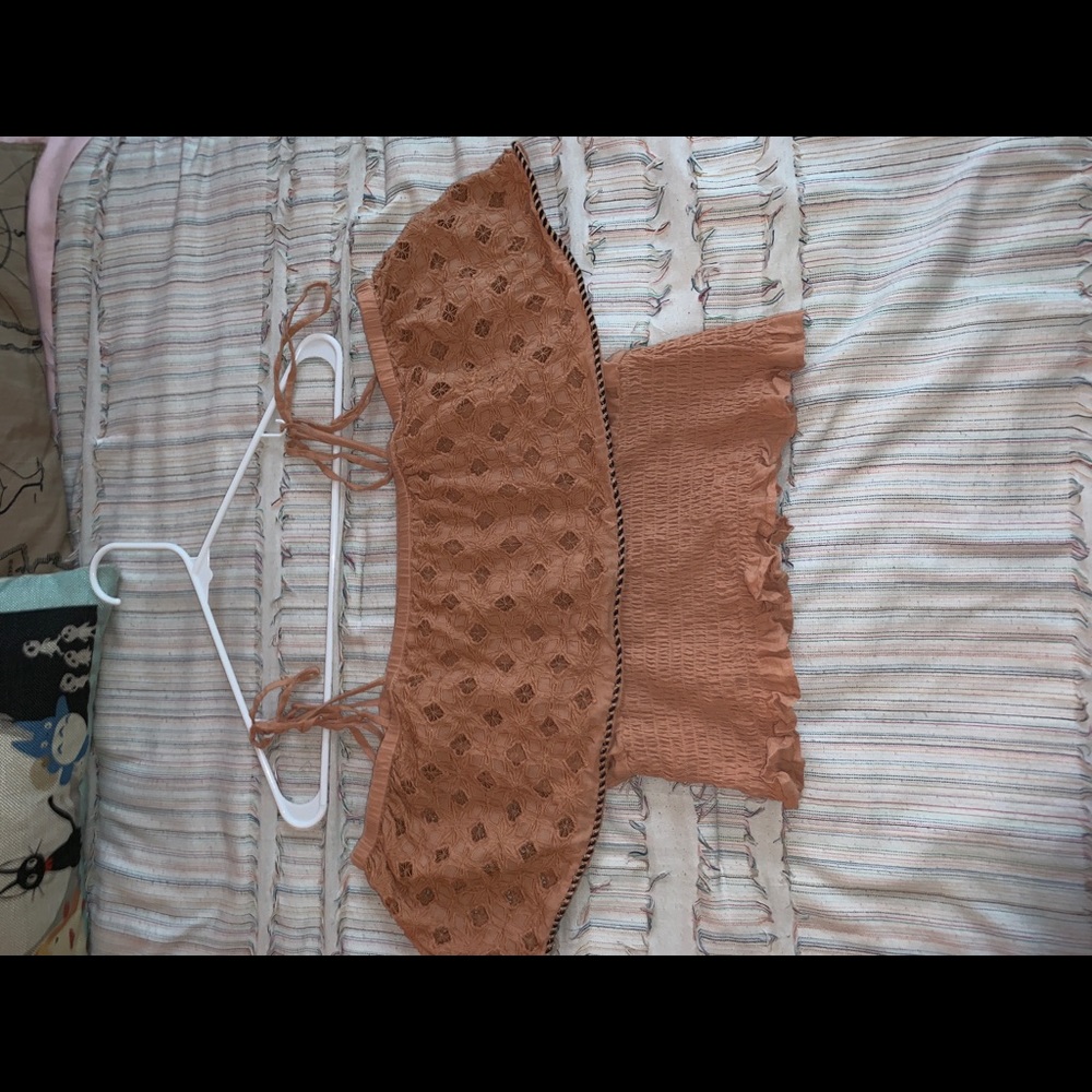 Stitched cropped top